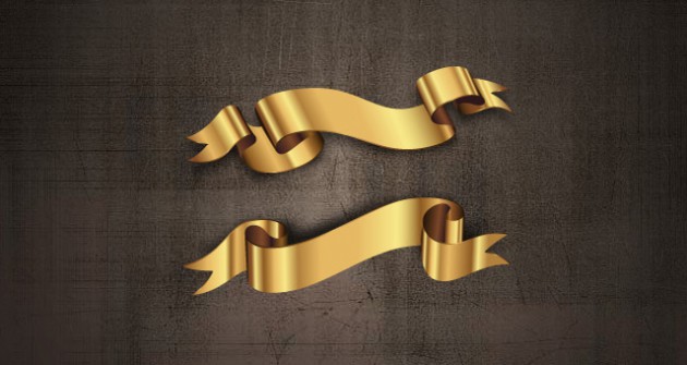 001-golden-banner-ribbon-vector-set