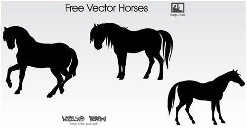 019_animals_horse-silhouettes-free-vector