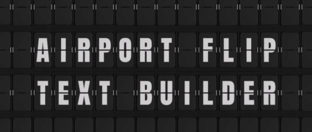 After Effects用『Flip Airport Text Builder』で動画に空港の雰囲気を