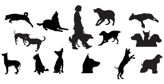 dog-silhouettes-free-vector